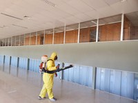 ESG executa atividade de descontaminação nas instalações do Campus Brasília