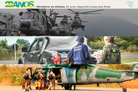 Forças integradas em apoio à população e ao Brasil