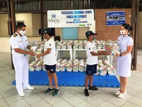 MARINHA- Capitania dos Portos de Alagoas doa 152 cestas básicas para famílias em situação de vulnerabilidade social