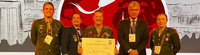 Militar brasileira recebe prêmio na Bélgica sobre trabalho no combate à Covid-19