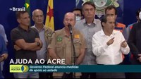Ministro da Defesa acompanha Presidente Bolsonaro em sobrevoo a regiões alagadas no Acre