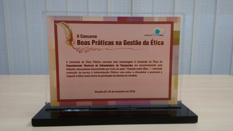 Premiação Comissão de Ética