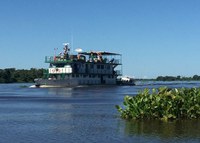 DNIT acompanha levantamento hidrográfico no Pantanal