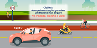DNIT alerta para cuidados com ciclistas no trânsito