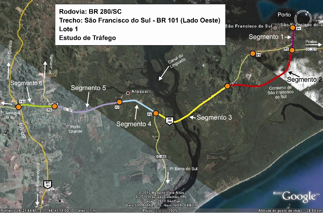 Duplicação da BR-280: nova frente de obras prepara viaduto em Araquari -  NSC Total