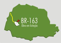 DNIT licita restauração da BR-163 no Paraná