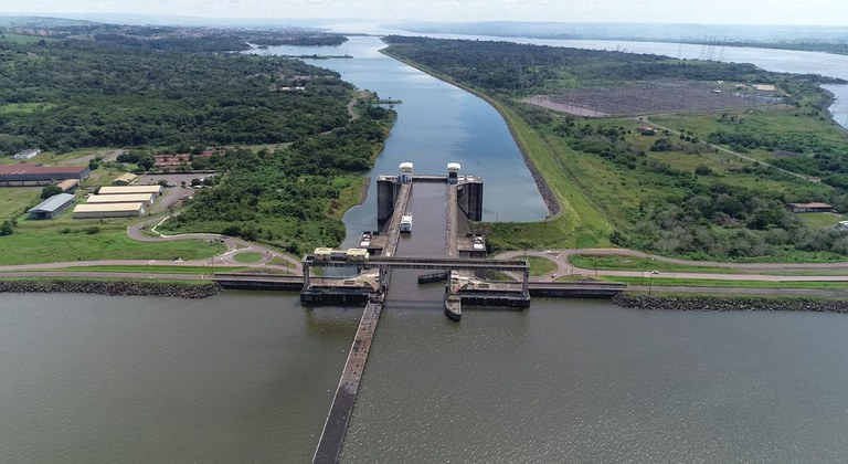 Eclusa de Tucuruí, no estado do Pará