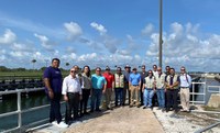 Equipe do DNIT realiza visita técnica em eclusas da USACE