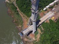 Ministério da Infraestrutura e DNIT visitam obras da 2ª Ponte de Foz do Iguaçu