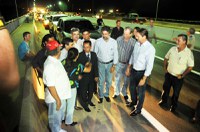 Ministro dos Transportes inaugura trecho da pavimentação da BR-429