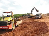 Obras de construção nas rodovias BR-405 e BR-426, na Paraíba, em ritmo acelerado