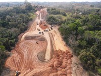 Obras do Anel Viário de Brasileia e Epitaciolândia avançam no Acre