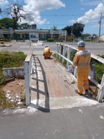 Passarela em frente ao IFC-Araquari