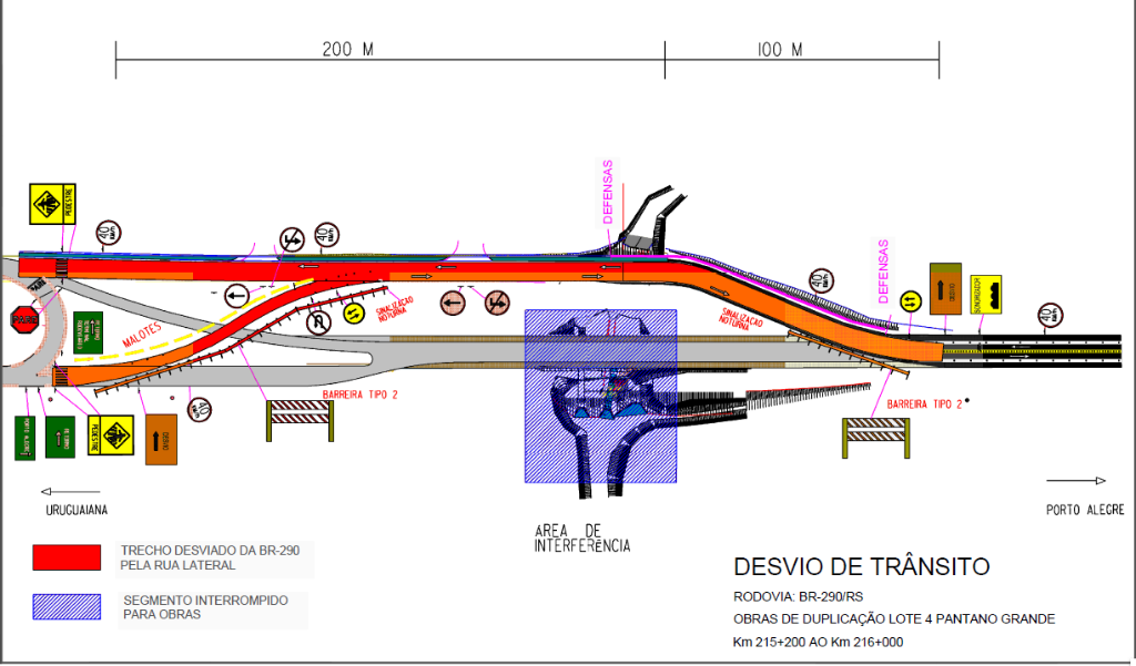 Desvios na BR-280 devido às obras de duplicação - Mobilidade Floripa