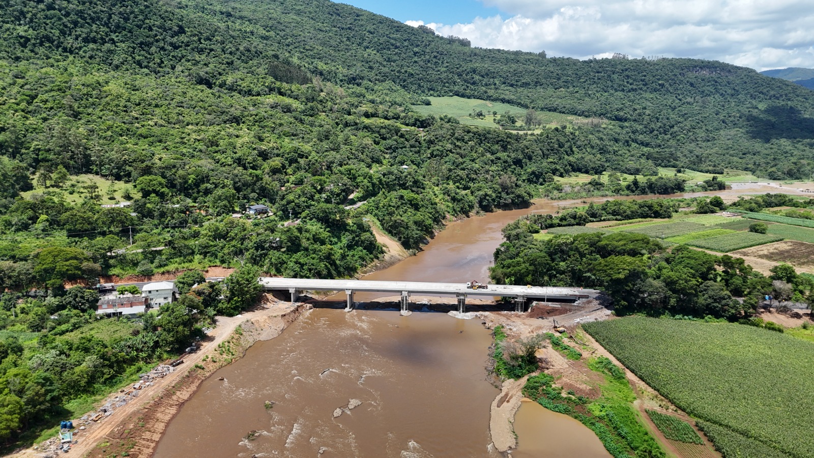 DNIT entrega em tempo recorde nova ponte sobre o Rio Caí na BR-116/RS