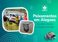 400 famílias alagoanas serão beneficiadas com peixamentos realizados pelo DNOCS