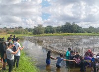 DNOCS promove minicursos de Aquicultura para estudantes de escola pública de Granja/CE