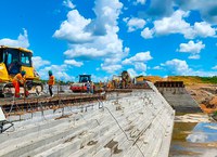 Obra da Barragem de Fronteiras, no Sertão de Crateús, segue a pleno vapor