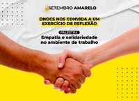 Setembro Amarelo: DNOCS vai realizar palestra sobre saúde emocional no ambiente corporativo