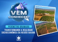 Vem conhecer um dos projetos de irrigação com maior fonte hídrica do Nordeste brasileiro