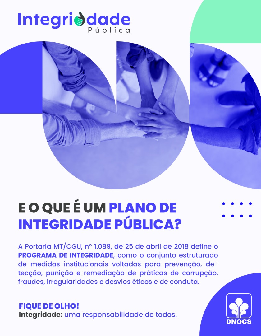 O que é o Plano de Integridade