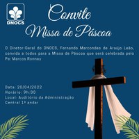 Convite Missa de Páscoa