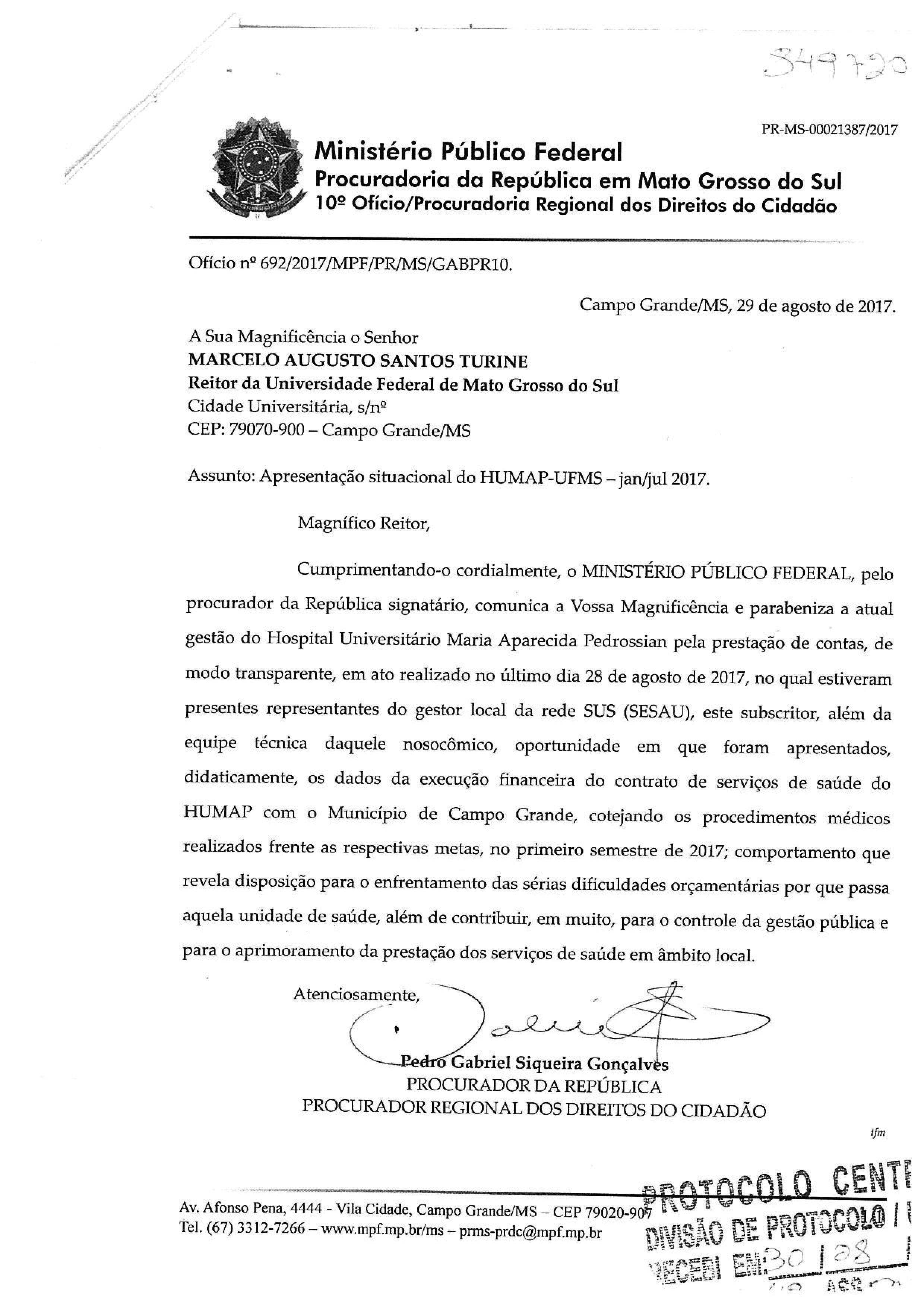 Câmara assina carta de apoio para criação de Programa de Mestrado em  Geografia na UFMS - Câmara Municipal de Campo Grande - MS