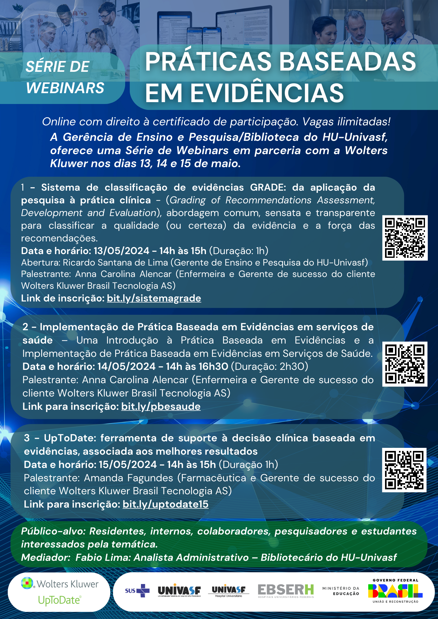 Webinars - Práticas Baseadas em Evidências