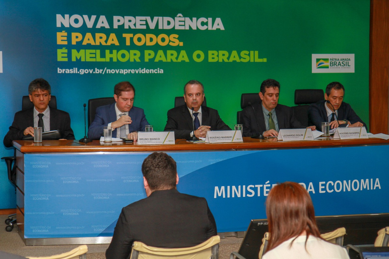Equipe técnica da Previdência apresentou dados detalhados da Nova Previdência. Foto: Albino Oliveira/ME