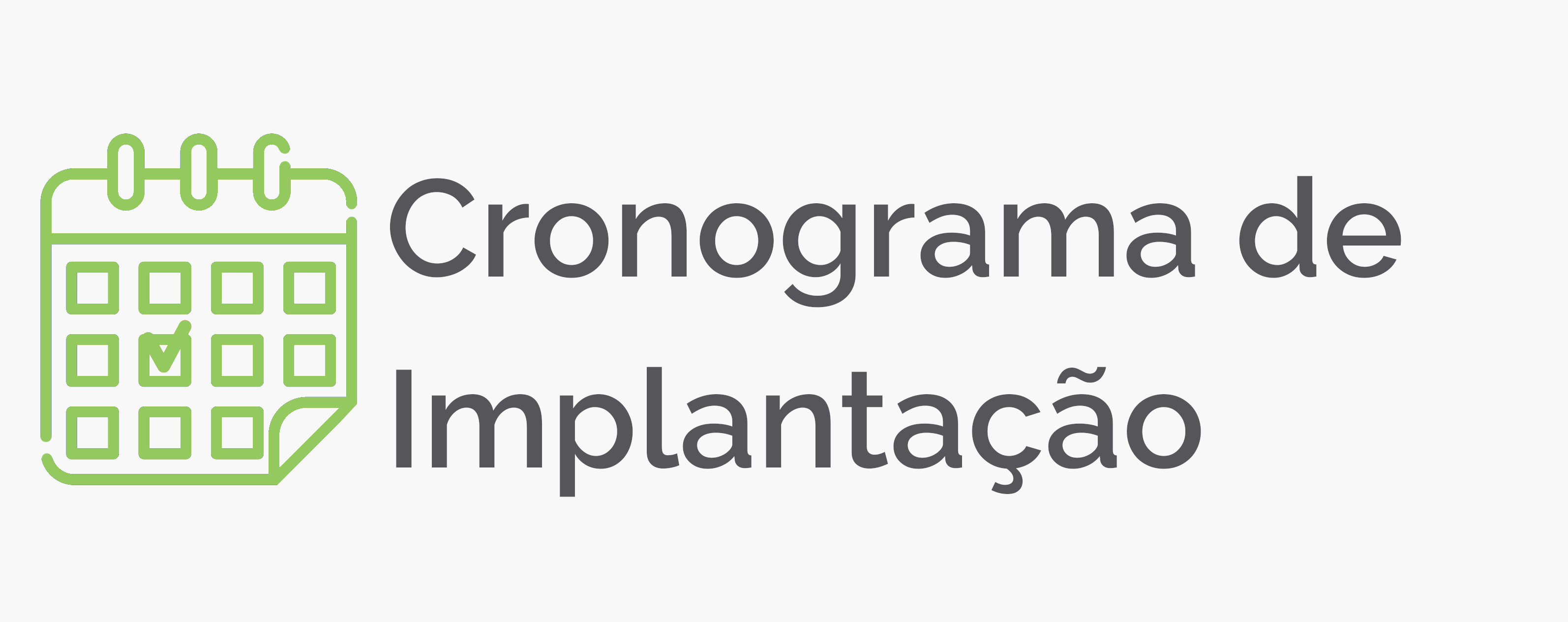 Cronograma de Implantação