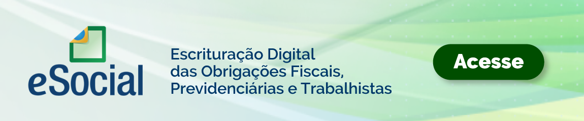 banner Escrituração Digital das Obrigações Fiscais, Previdenciárias e Trabalhistas.