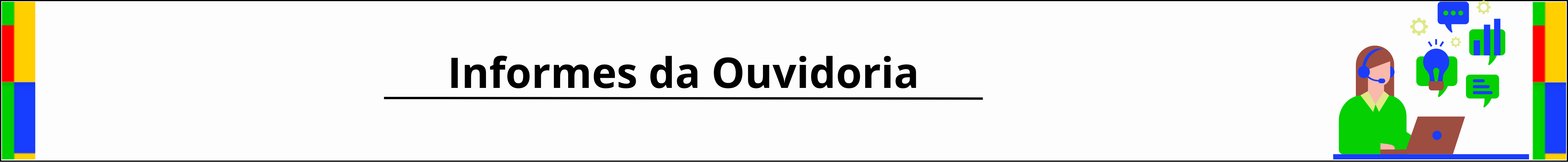 Banner Informes da Ouvidoria