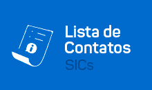 Lista de contatos dos Sistemas de Informações ao Cidadão