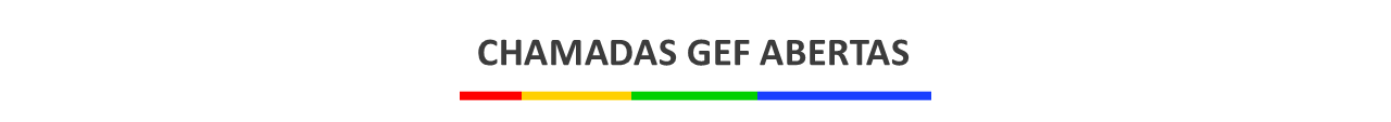 Banner "Chamadas GEF abertas"