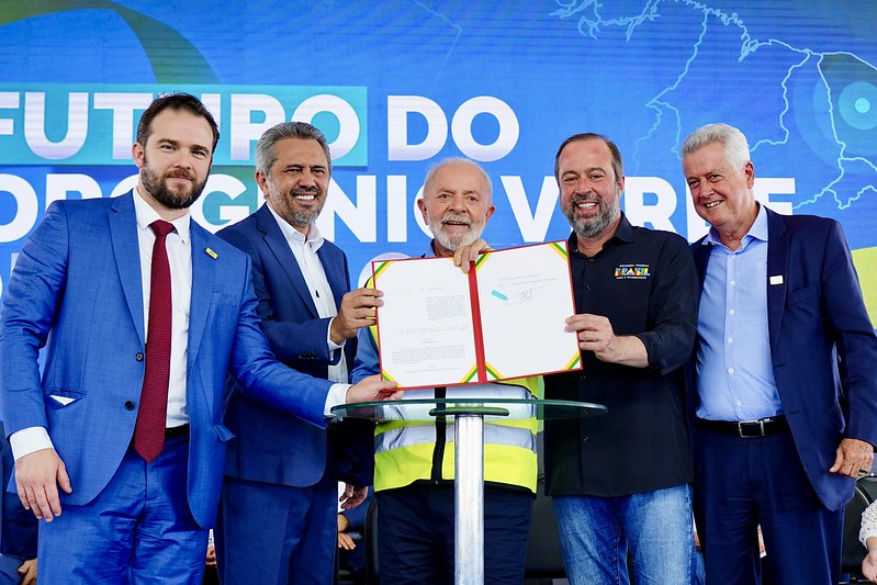 O presidente Lula sancionou na semana passada o marco legal do hidrogênio de baixa emissão de carbono, projeto aprovado pelo Congresso e agora convertido em lei – Foto: Tauan Alencar/MME