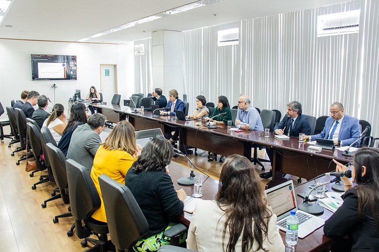 O Ministério da Fazenda apresentou os resultados do Grupo de Trabalho na reunião do CNDI com a presença de representantes de ministérios e empresas – Foto: Gabriel Lemes