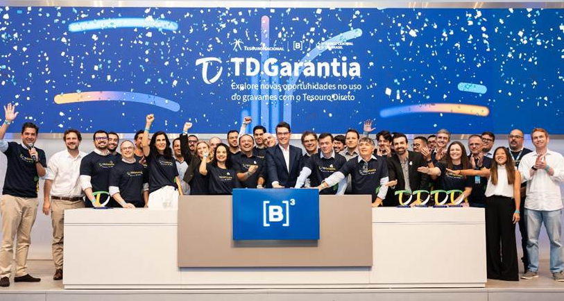 Lançamento do TD Garantia na B3. Com o novo serviço, segundo Rogério Ceron, titular do Tesouro Nacional, “a sociedade poderá utilizar nas transações do dia a dia o ativo com a melhor garantia disponível do mercado” – Foto: Cauê Diniz