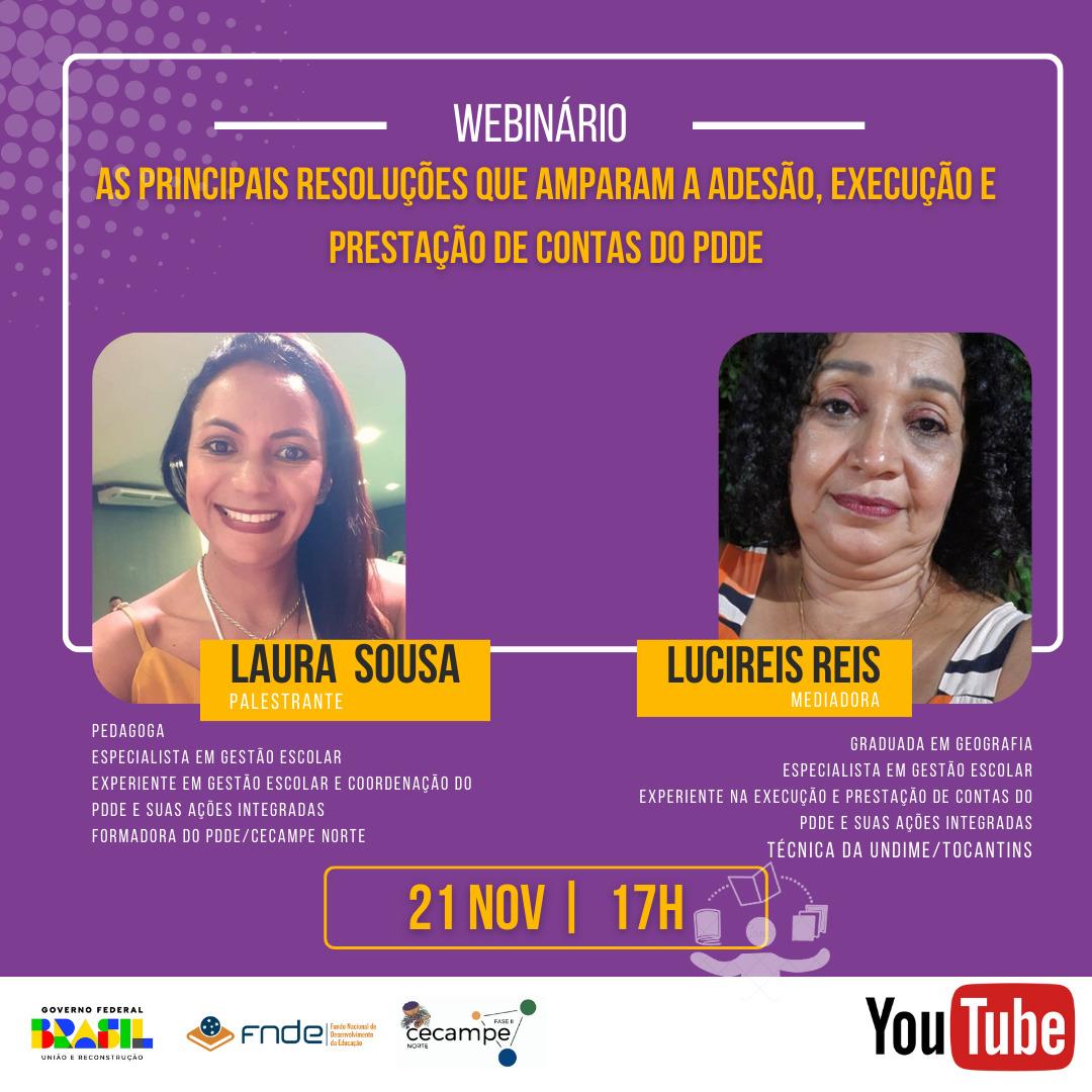 Inscrições abertas para webinário sobre as principais resoluções do Programa Dinheiro Direto na Escola