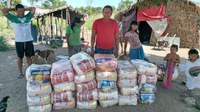 Funai distribui 1,3 mil cestas de alimentos para comunidades Xavante no Mato Grosso