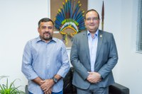 Presidente da Funai recebe o coordenador regional do Alto Purus