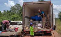 Funai distribui 10,5 toneladas de alimentos para famílias indígenas do Parque do Xingu