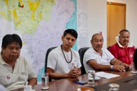 Comitiva de indígenas do povo Xokleng é recebida pela Presidência da Funai em Brasília