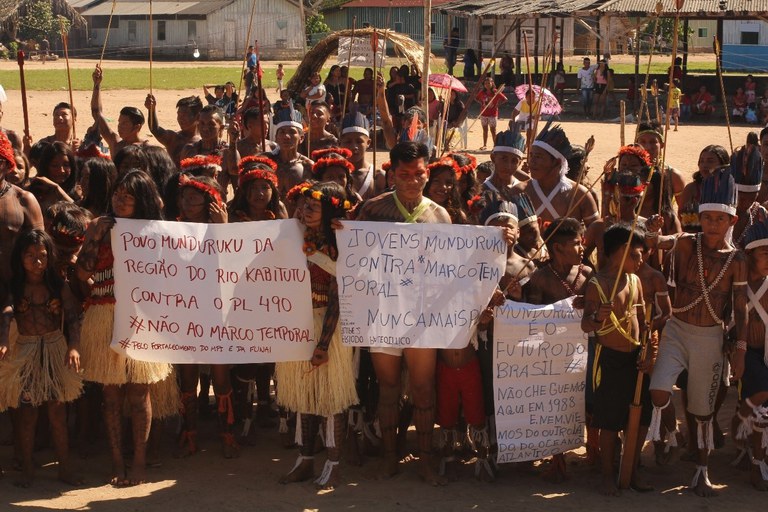 Figura 34 Manifestação contra o marco temporal e pelo fortalecimento do Ministério dos Povos Indígenas Foto Anderson Moreira.jpg