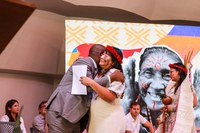 Funai participa de premiação que homenageia Vovó Bernaldina, importante liderança Macuxi, no lançamento do Edital Cultura Viva, em Recife
