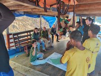 Funai realiza visita a aldeias Pirahã no rio Maici e propõe criação de rede interinstitucional para enfrentamento de crise de segurança alimentar e saúde