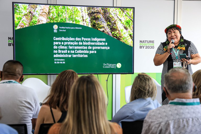 22.10.2024 - Painel Contribuições indígenas para a Biodiversidade e proteção do clima - COP 16 - Foto Lohana Chaves (9).JPG