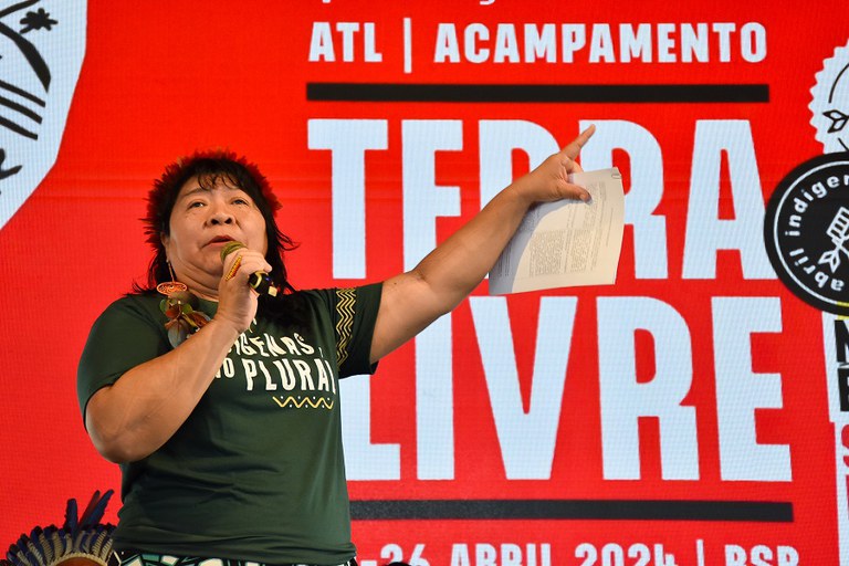 Funai reafirma posicionamento contra o Marco Temporal em debate no Acampamento Terra Livre  - Foto José Rui Gavião (4).jpg