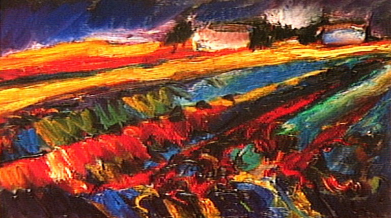 Trigais, 1990 Carlos Bracher Óleo sobre tela, c.i.d. 116,00 cm x 89,00 cm