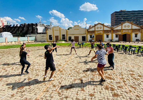 Pátio da Funarte MG. Foto: Pedro Nacif