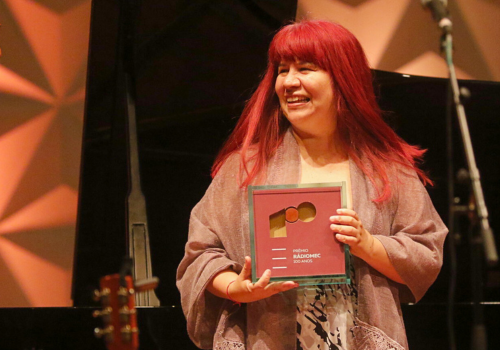 Eulícia Esteves, Diretora de Música da Funarte ( Prêmio Rádio MEC 100 anos, na Sala Cecília Meireles. Foto: Fernando Frazão/Agência Brasil)